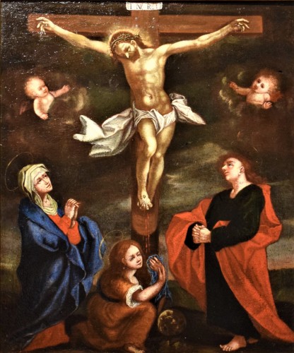 La Crucifixion du Christ - École Flamande du XVIe siècle